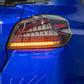 OLM Spec CR Tail Lights (Clear Lens, Black Base) - 2015-2021 Subaru WRX & STI