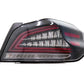 OLM Spec CR Tail Lights (Clear Lens, Black Base) - 2015-2021 Subaru WRX & STI