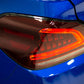 OLM Spec CR Tail Lights (Red Lens, Black Base) - 2015-2021 Subaru WRX & STI