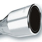 Borla 2.5in Inlet 4.5in Round Rolled Angle Cut Phantom X 7.75in Long Embossed Universal Exhaust Tips 20247