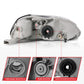 Anzo 1996-1998 Honda Civic Crystal Headlights Black