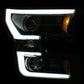 Anzo 2015-2016 Ford F-150 Projector Headlights w/ Plank Style Design Black
