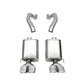 Corsa 06-13 Chevy Corvette C6 Z06 7.0L / 09-13 ZR1 6.2L Polished AxleBack Exhaust w/4.5in Twin Tips 21077