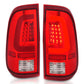 ANZO 2008-2016 Ford F-250 LED Taillights Chrome Housing Red/Clear Lens (Pair) 311358