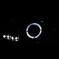 Anzo 1994-2001 Dodge Ram Projector Headlights w/ Halo Black