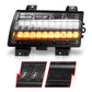 ANZO 2018-2021 Jeep Wrangler LED Side Markers Chrome Housing Smoke Lens w/ Seq. Signal Low Config 511087