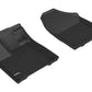 3D MAXpider 2017-2020 Honda Ridgeline Kagu 1st Row Floormat - Black L1HD08311509
