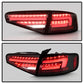 SPYDER 13-16 Audi A4 4DR LED Tail Lights LED Clear Reverse Lights - Black ALT-YD-AA413-SEQ-BK 5087171
