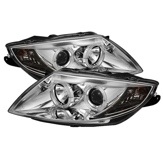 Spyder BMW Z4 03-08 Projector Headlights Halogen Model Only - LED Halo Chrome PRO-YD-BMWZ403-HL-C 5029089