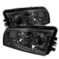 Spyder Dodge Charger 06-10 Projector Headlights Halogen Only - LED Halo LED Smke PRO-YD-DCH05-LED-SM 5009753