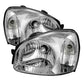 SPYDER Xtune Hyundai Santa Fe 2003-2006 Crystal Headlights Chrome HD-JH-HYSA03-C 9024832