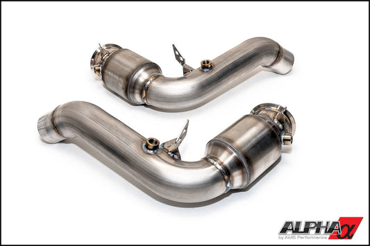 AMS Performance 12-16 BMW M5 (F10) / 12-16 BMW M6 (F06/F12/13) Alpha 3in Downpipes w/o Cat Converter ALP.13.05.0001-1