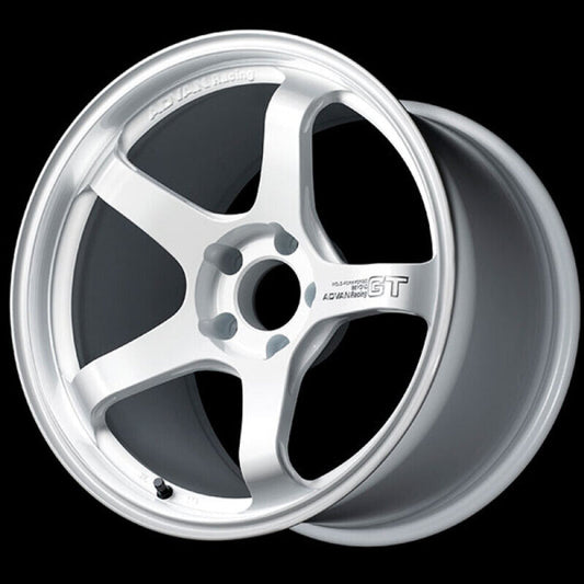 Advan GT Beyond 18x9.5 +45 5-100 Racing White Wheel YAQB8J45DW