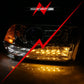 ANZO 2009-2018 Dodge Ram 1500 Projector Plank Style Switchback H.L Halo Chrome Amber (OE Style) 111440