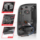 ANZO 2004-2006 Ford F-150 LED Tail Lights w/ Light Bar Black Housing Smoke Lens 311343