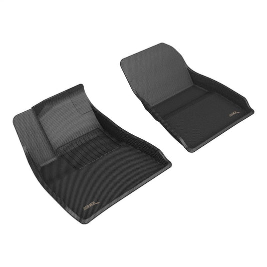 3D MAXpider 2024+ Tesla Model 3 Kagu 1st Row Floormat - Black L1TL06911509