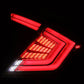 AlphaRex 16-21 Honda Civic Hatchback / Type-R FK8 Nova-Series LED Tail Lights - Clear Smoke 676040 *Discontinued