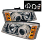 Spyder Chevy Silverado 1500 03-06 Projector Headlights LED Halo LED Ambr Reflctr Ch PRO-YD-CS03-AM-C 5009463