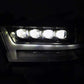 AlphaRex 19-20 Ram 1500HD NOVA LED Proj Headlights Plank Style Gloss Blk w/Activ Lght/Seq Signal/DRL 880516 *Discontinued