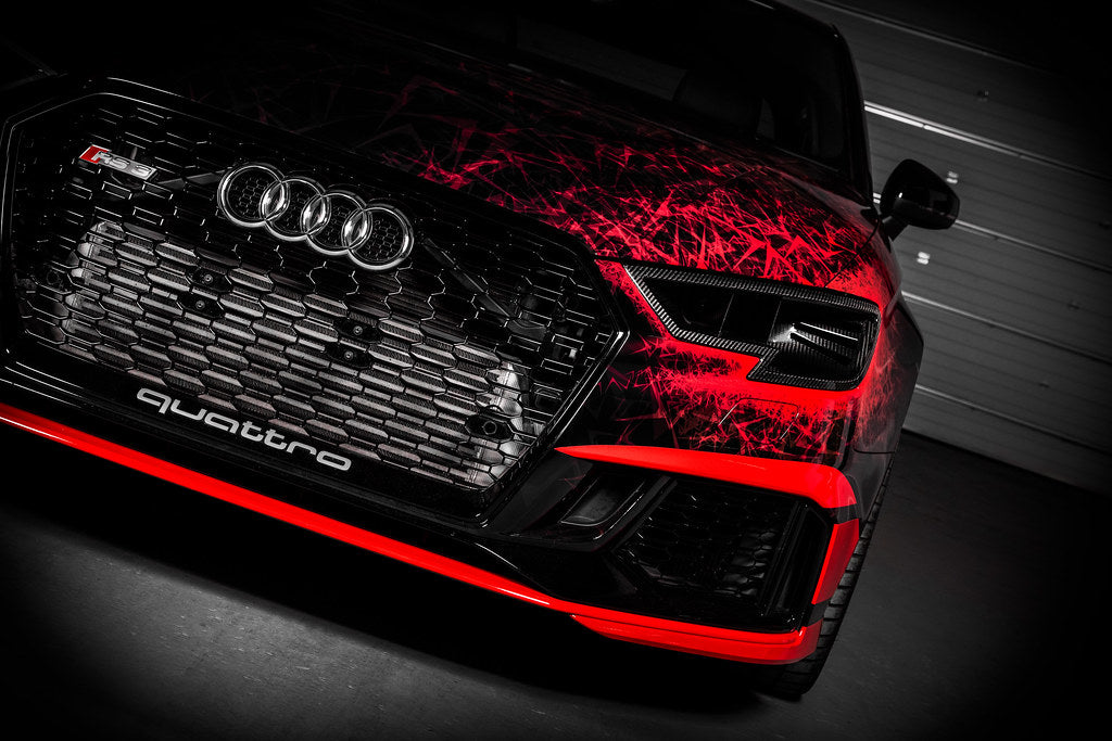 Eventuri Audi 8V Gen 2 RS3 Black Carbon Headlamp Race Duct