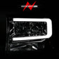 ANZO 99-04 Ford F250/F350/F450/Excursion (excl. 99) Crystal Headlights - w/ Light Bar Chrome Housing 111550