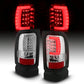 ANZO 1994-2001 Dodge Ram 1500 LED Taillights Plank Style Chrome w/ Clear Lens 311341
