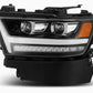 AlphaRex 19-20 Ram 1500HD PRO-Series Proj Headlights Plnk Style Jet Blk w/Activ Light/Seq Signal/DRL 880513 *Discontinued