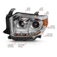 Anzo 2014-2016 Toyota Tundra Projector Headlights w/ U-Bar Chrome