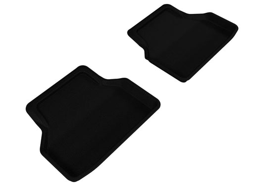 3D MAXpider 2004-2010 BMW 5 Series E60 Kagu 2nd Row Floormats - Black L1BM05021509