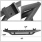 07-16 Jeep Wrangler 2 Door Rock Crawler Nerf Bar / Step Bar Black