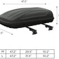 3D MAXpider 47.2in x 31.5in x 10.2in Large 3D Shell Roof Box W/ Rack - BRown B07H7D8NCP