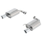 Ford Racing 2018 Mustang 2.3L Ecoboost Extreme Muffler Kit - Chrome Tips M-5230-M4ECA