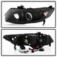 Spyder Honda Civic 06-08 2Dr Projector Headlights LED Halo Black High H1 Low H1 PRO-YD-HC06-2D-HL-BK 5010780
