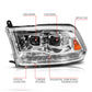 ANZO 09-19 Dodge RAM 1500 / 10-18 2500/3500 LED Proj Headlights SeqSig Chrome - Pair 111627A