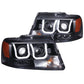 Anzo 2004-2008 Ford F-150 Projector Headlights w/ U-Bar Black