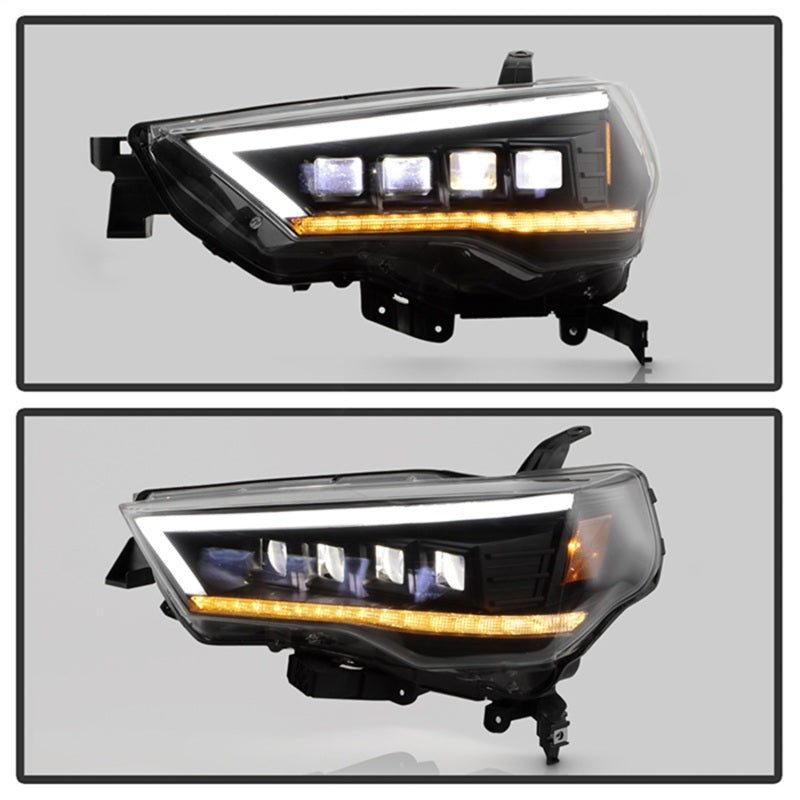 SPYDER Apex 14-20 Toyota 4Runner High-Power LED Module Headlights - Black (PRO-YD-T4R14AP-SEQ-BK) 5088697