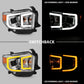 ANZO 14-17 Toyota Tundra Plank Style Projector Headlights Chrome w/ Amber 111415