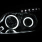 Anzo 2006-2008 Toyota Rav4 Projector Headlights w/ Halo Chrome (CCFL)