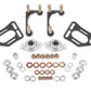 BMR Suspension BMR 90-93 Fox Mustang Caster Camber Plates - Black Hammertone WAK731H