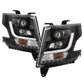 Spyder Chevy Tahoe / Suburban 2015 -2016 Projector Headlights - DRL LED - Black PRO-YD-CTA15-DRL-BK 5082541