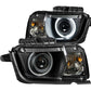 Anzo 2010-2013 Chevrolet Camaro Projector Headlights w/ Halo Black (CCFL)
