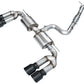AWE Tuning AWE 22-24 Audi 8Y S3 Touring Edition Exhaust - Diamond Black Tips 3015-43897