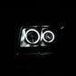 Anzo 2009-2014 Ford F-150 Projector Headlights w/ Halo Black (CCFL)