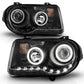 Anzo 2005-2010 Chrysler 300C Projector Headlights w/ Halo Black (CCFL) G2