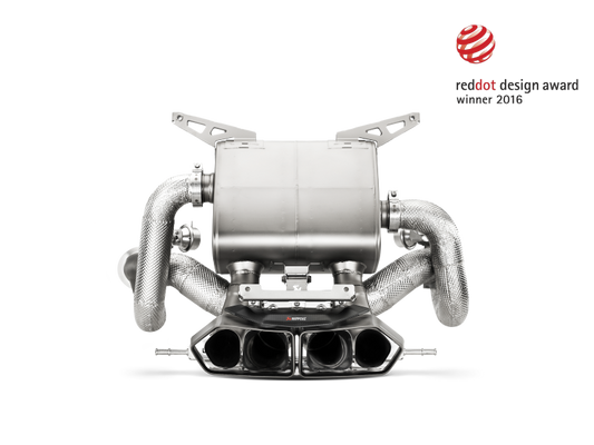 Akrapovic 11-17 Lamborghini Aventador Slip-On Line (Titanium-Inconel) w/ Carbon Titanium Tips MTP-LA/TI/1