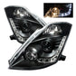 Spyder Nissan 350Z 03-05 Projector Headlights Halogen Model Only - DRL Black PRO-YD-N350Z02-DRL-BK 5064738