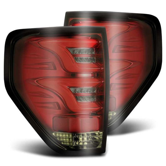 AlphaRex 09-14 Ford F-150 (Excl Flareside Truck Bed Models) PRO-Series LED Tail Lights Red Smoke 650020 *Discontinued