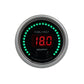Autometer 52.4mm Black Switchable 0-100 Fuel Level / 8-18V Voltmeter Sport-Comp Elite Digital Gauge 6709-SC