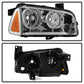 SPYDER xTune 05-10 Dodge Charger 4pc OEM Style Halogen Headlights w/Corner - Chrome (HD-JH-DCH05-SET-C) 9042393