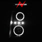 Anzo 2007-2013 Chevrolet Silverado 1500 Projector Headlights w/ Halo Black